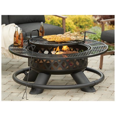 Fire pit cooking grate