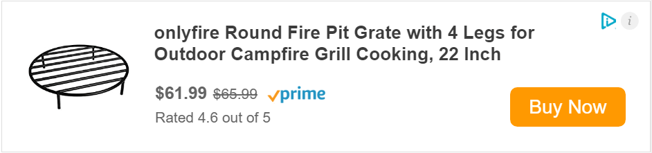 Campfire Fire pit cooking grate